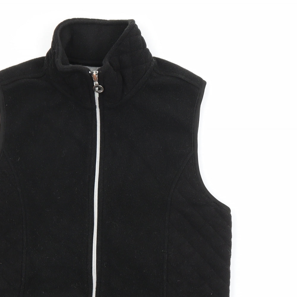 Eivissa Womens Black   Gilet Jacket Size M  Zip