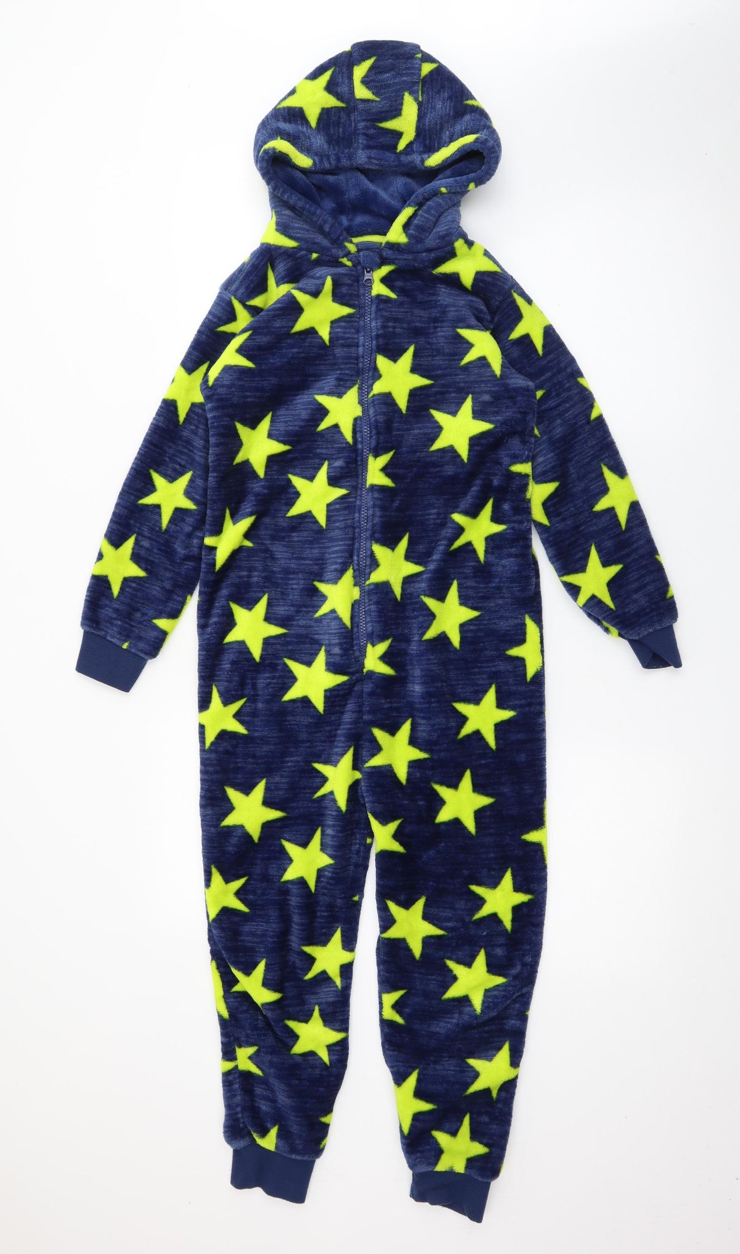Dunnes Stores Boys Blue Geometric Polyester  One Piece Size 9-10 Years  Zip