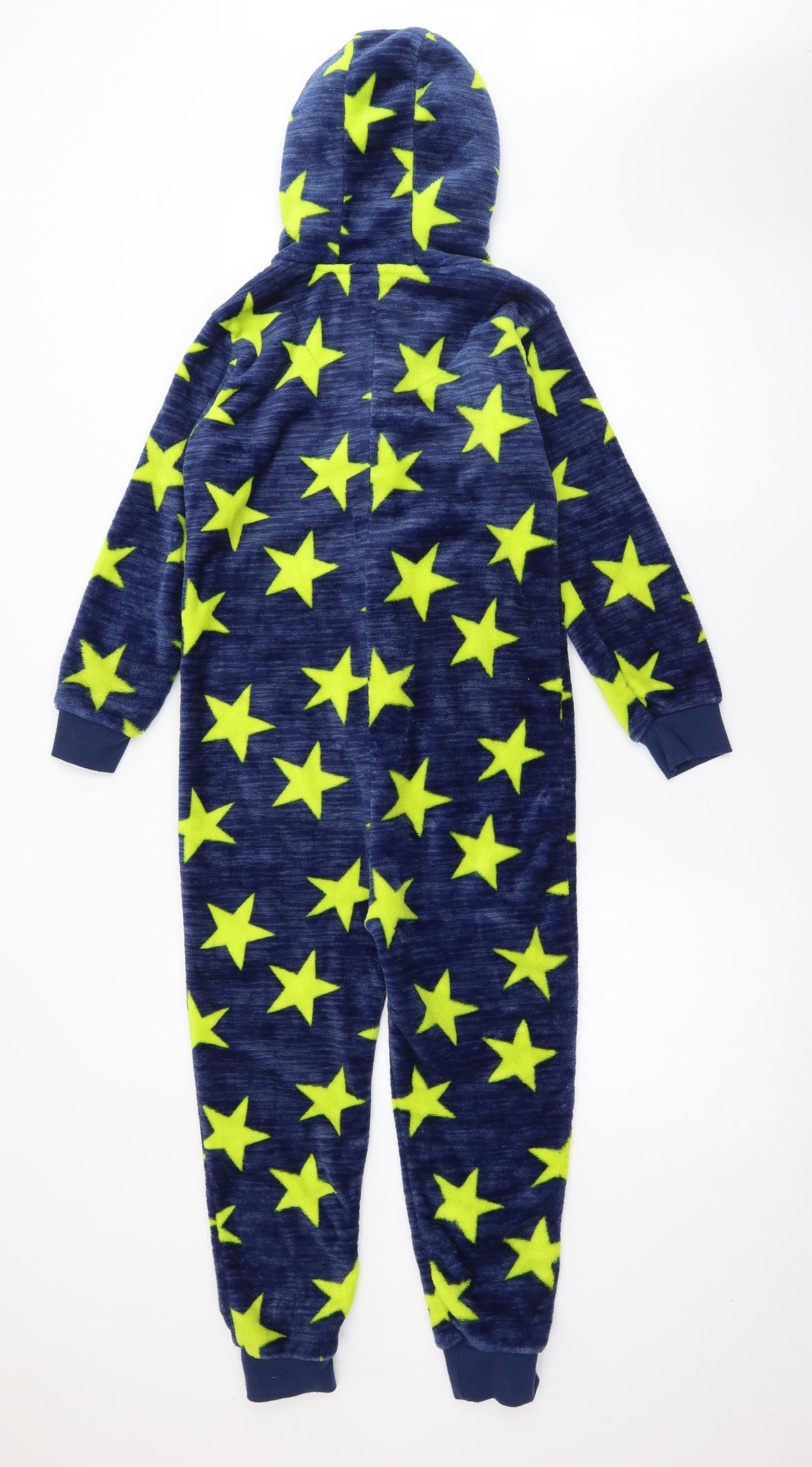 Dunnes Stores Boys Blue Geometric Polyester  One Piece Size 9-10 Years  Zip