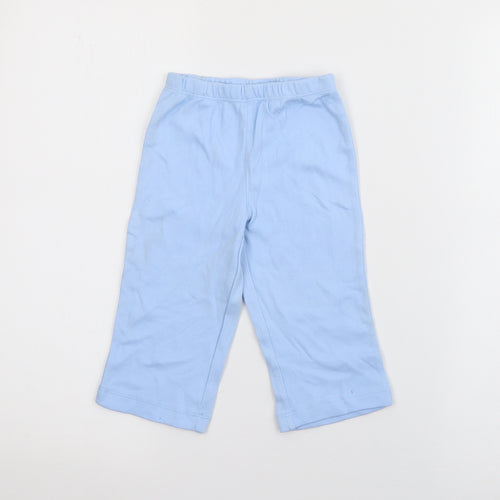 Carters Baby Blue  Cotton Jogger Trousers Size 12 Months