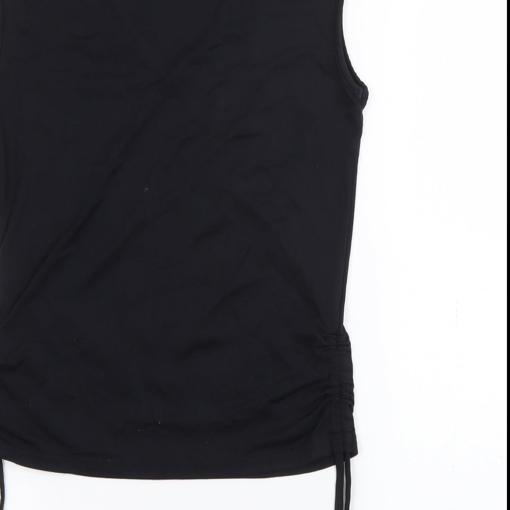 River Island Womens Black  Polyamide Camisole Tank Size 14 V-Neck - Butterfly
