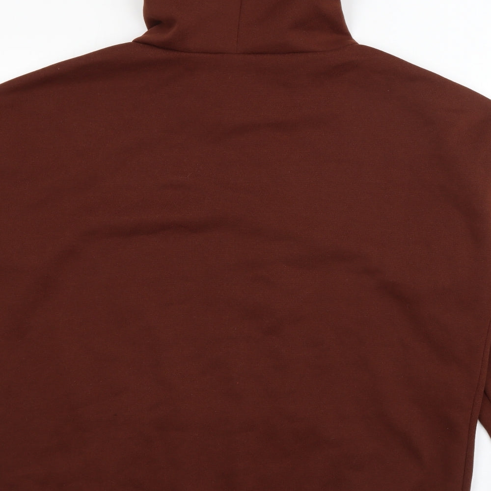 SheIn Mens Brown  Polyester Pullover Hoodie Size XL