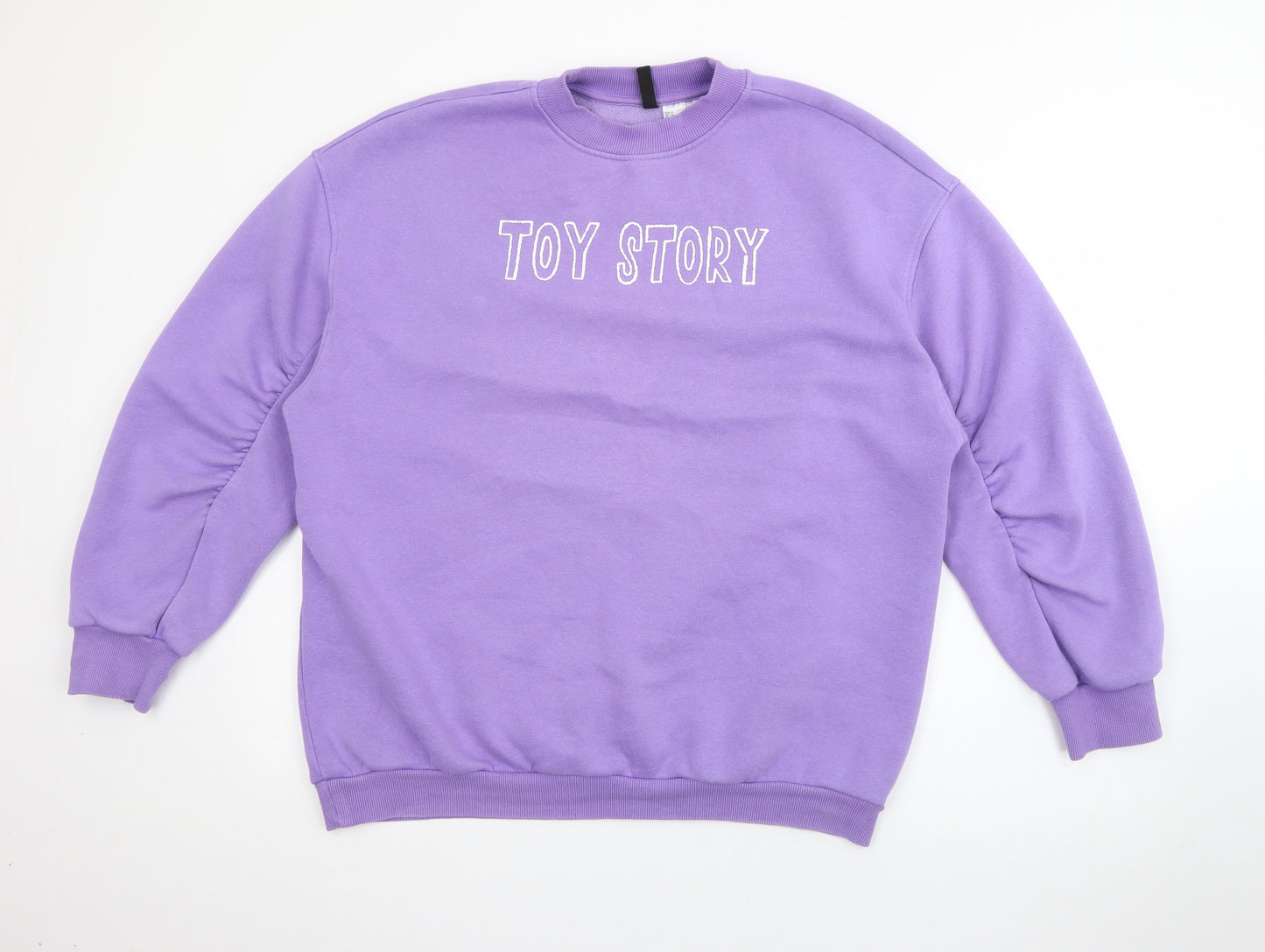 H&M Womens Purple  Cotton Pullover Sweatshirt Size M   - Rex Toy Story