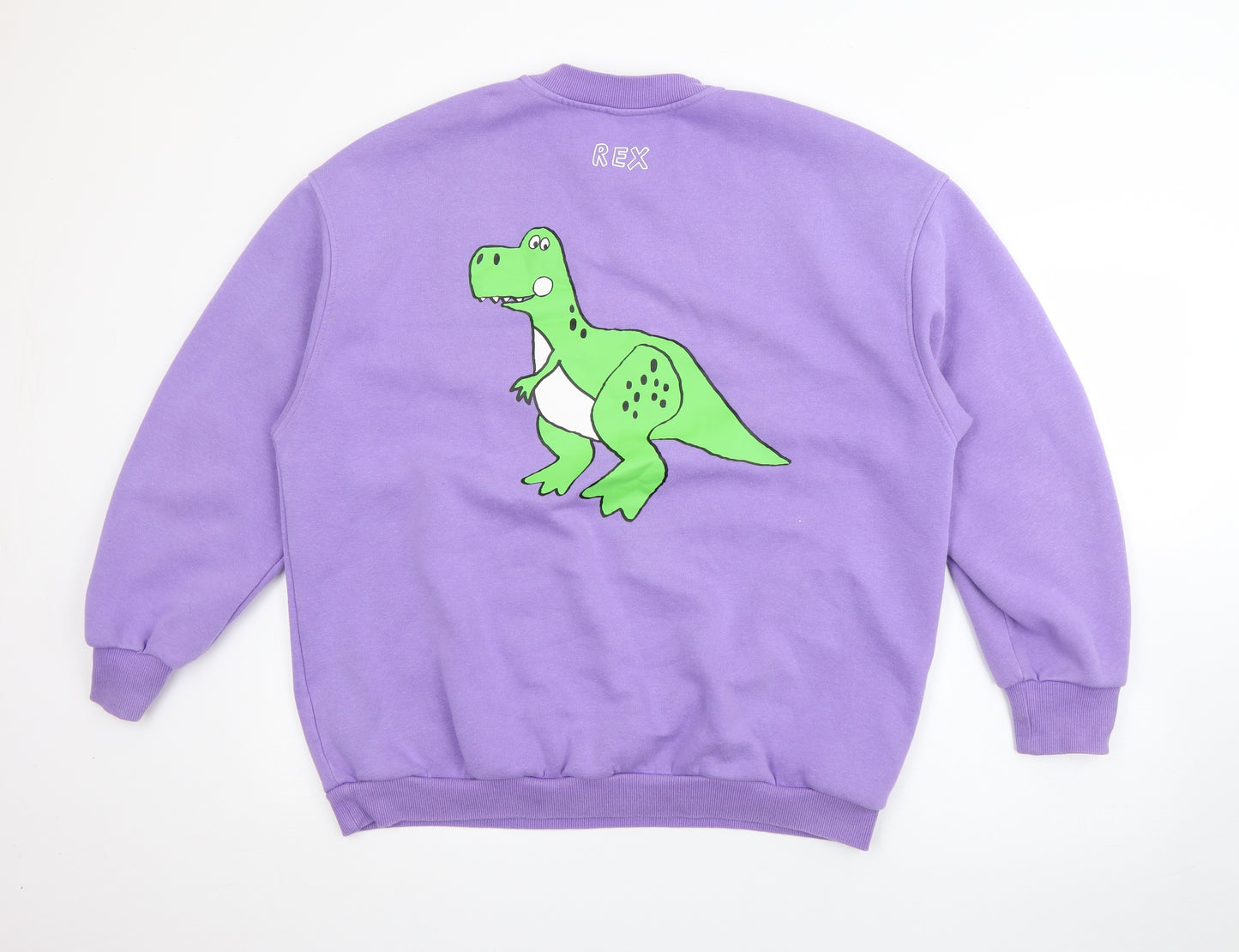 H&M Womens Purple  Cotton Pullover Sweatshirt Size M   - Rex Toy Story