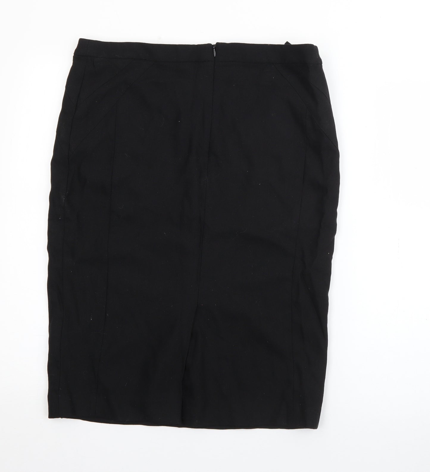 NEXT Womens Black  Wool Straight & Pencil Skirt Size 14   Zip