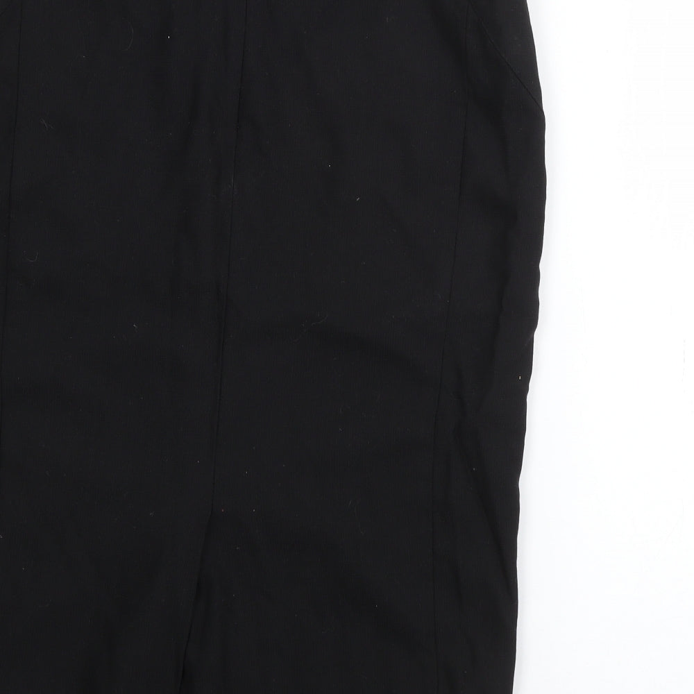 NEXT Womens Black  Wool Straight & Pencil Skirt Size 14   Zip