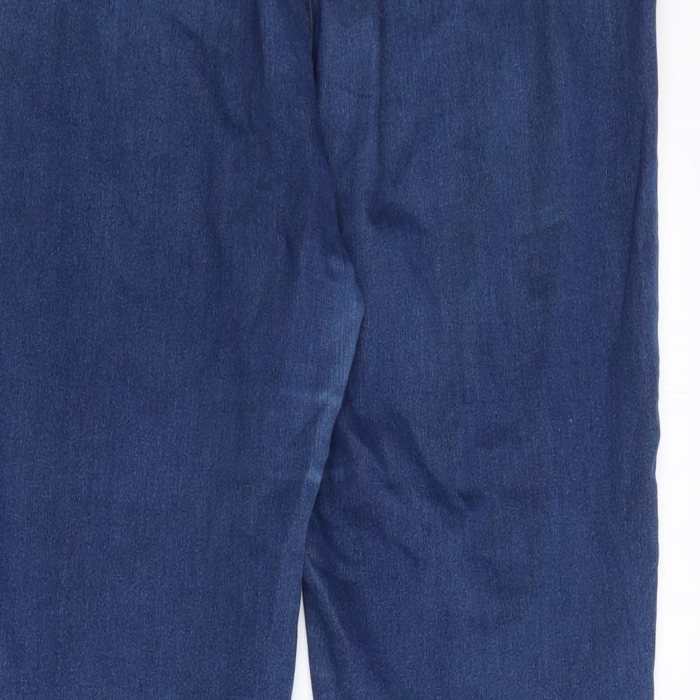 Peacocks Womens Blue  Cotton Skinny Jeans Size 16 L25 in Regular