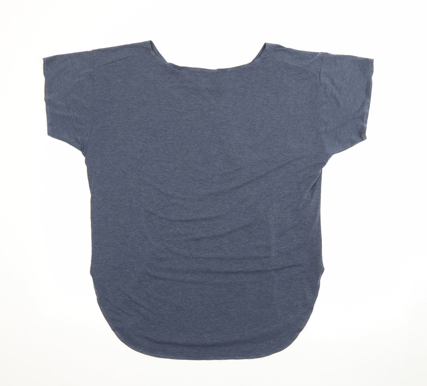 Uniqlo Womens Blue  Polyester Basic T-Shirt Size M Boat Neck