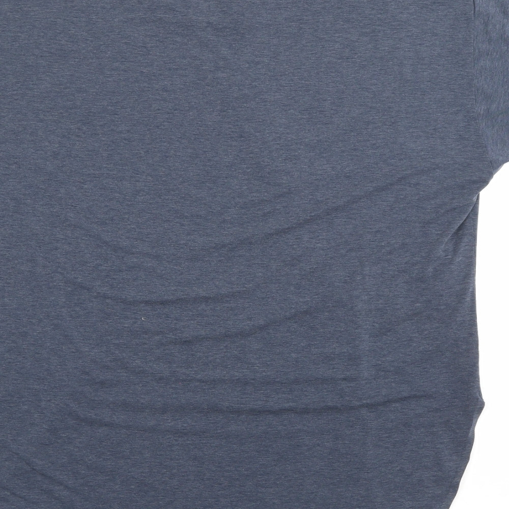 Uniqlo Womens Blue  Polyester Basic T-Shirt Size M Boat Neck