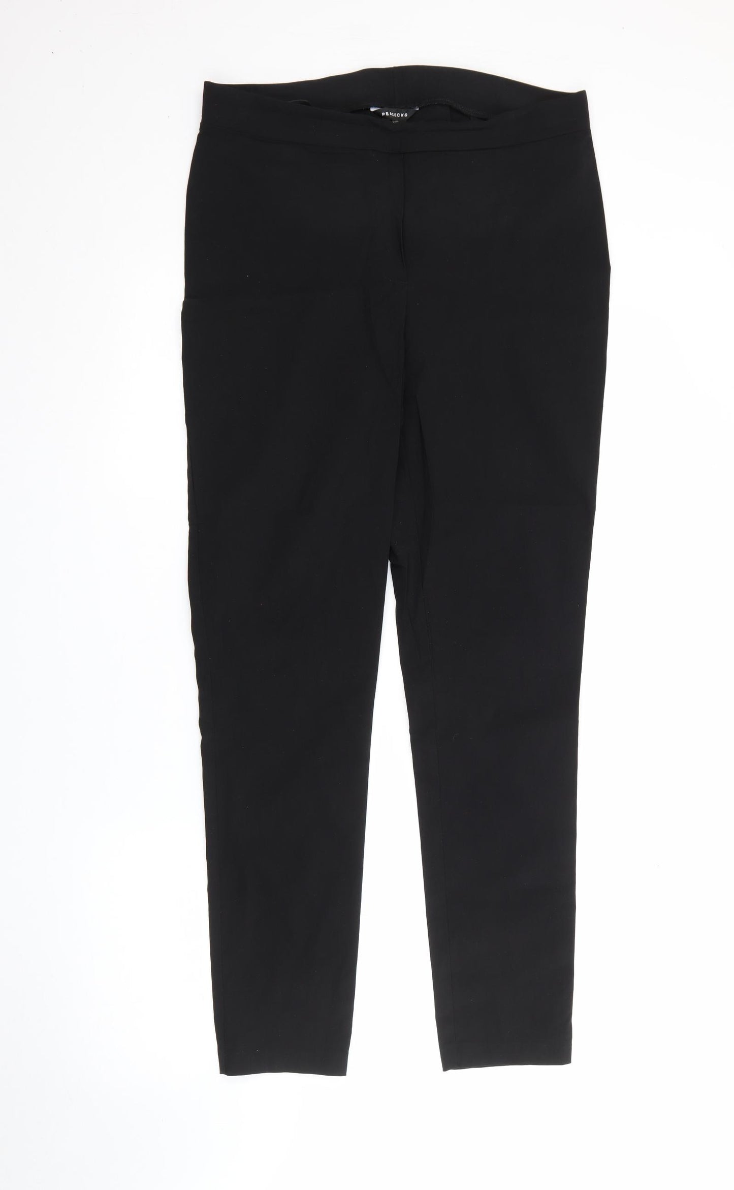 Peacocks Womens Black  Polyester Jegging Jeans Size 16 L29 in Regular