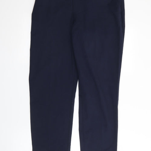 Dunnes Stores Womens Blue  Polyester Trousers  Size 14 L27 in Regular