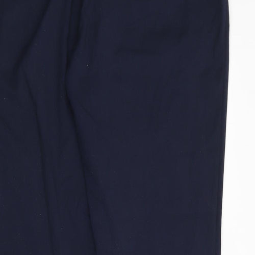 Dunnes Stores Womens Blue  Polyester Trousers  Size 14 L27 in Regular