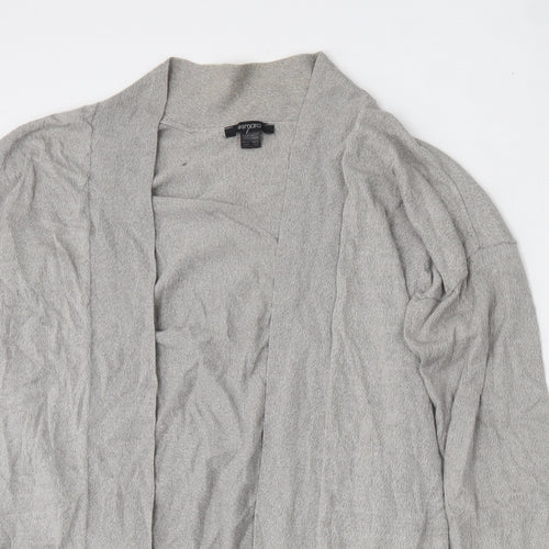 ESMARA Womens Grey V-Neck  Cotton Cardigan Jumper Size L