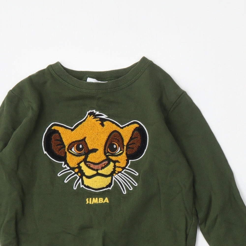 NEXT Boys Green  Cotton Pullover Sweatshirt Size 5-6 Years