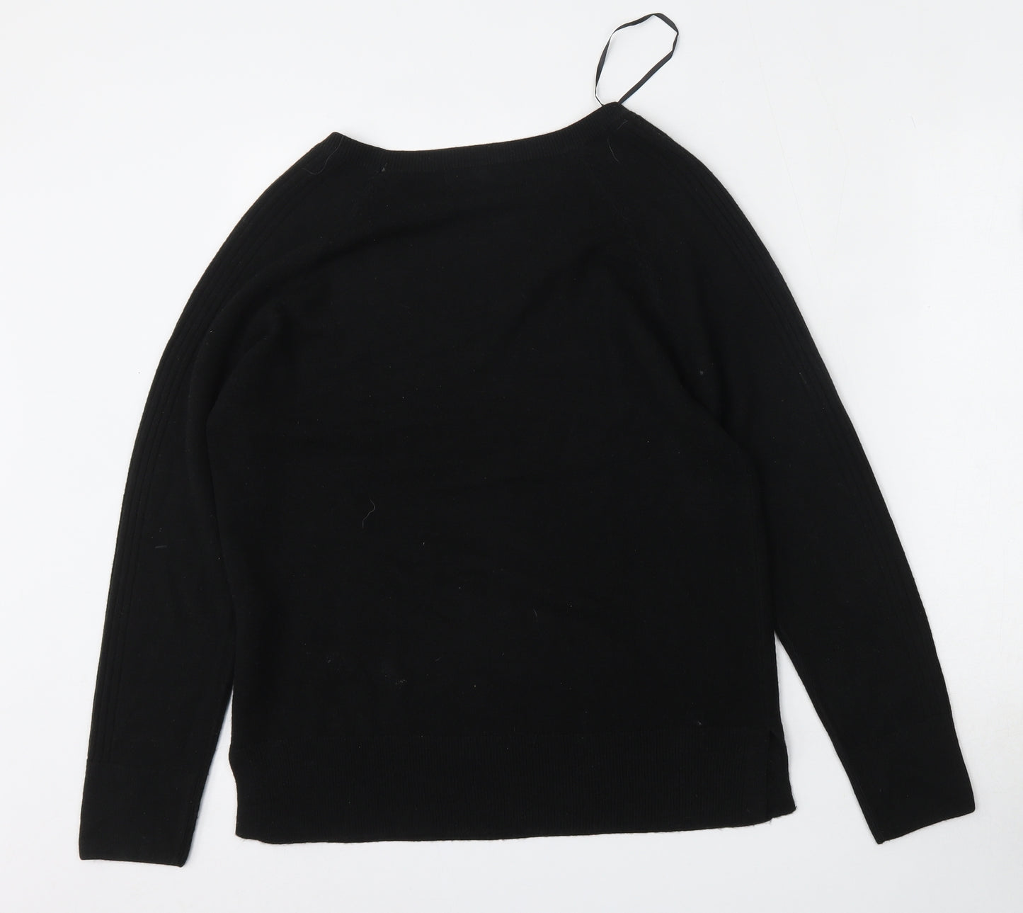 NEXT Womens Black Round Neck  Acrylic Pullover Jumper Size 12