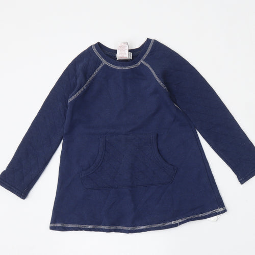 Savannah Girls Blue  Cotton Pullover Sweatshirt Size 4 Years