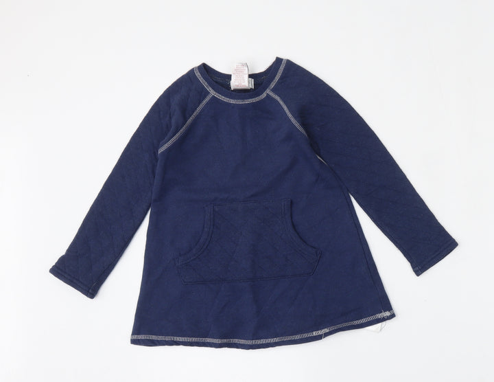 Savannah Girls Blue Cotton Pullover Sweatshirt Size 4 Years