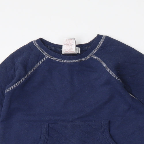 Savannah Girls Blue  Cotton Pullover Sweatshirt Size 4 Years