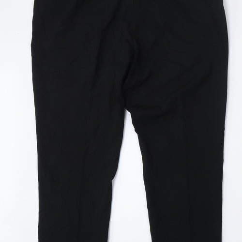 Marks and Spencer Womens Black  Polyester Trousers  Size 18 L28 in Regular
