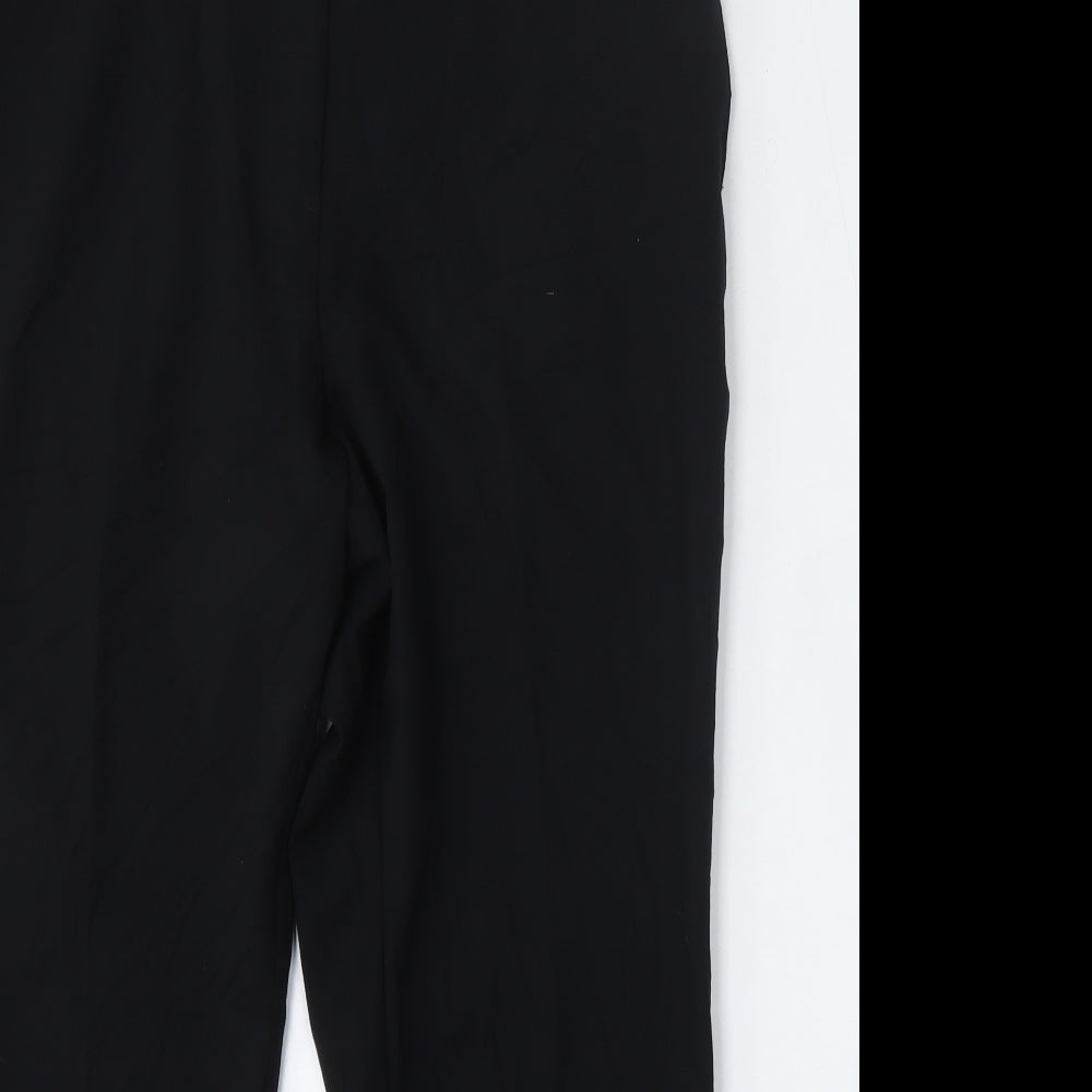 Marks and Spencer Womens Black  Polyester Trousers  Size 18 L28 in Regular
