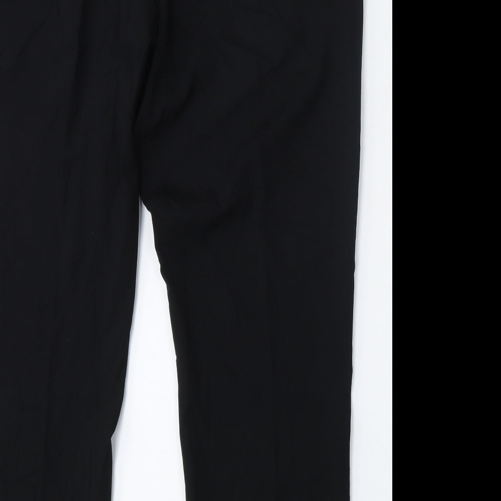 Marks and Spencer Womens Black  Polyester Trousers  Size 18 L28 in Regular