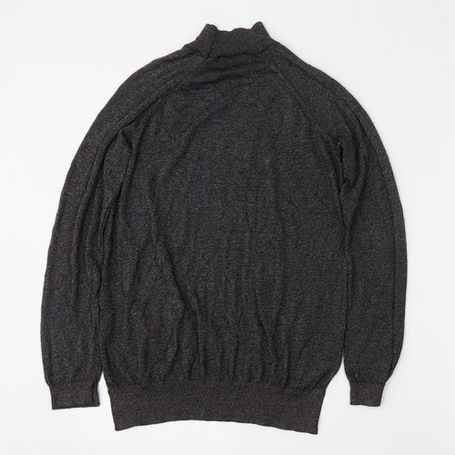 F&F Womens Black Round Neck  Viscose Pullover Jumper Size 10