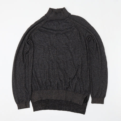 F&F Womens Black Round Neck  Viscose Pullover Jumper Size 10