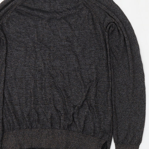 F&F Womens Black Round Neck  Viscose Pullover Jumper Size 10