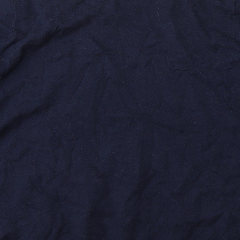 NEXT Womens Blue Round Neck  Cotton Pullover Jumper Size 14