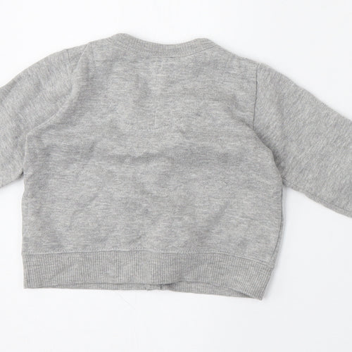 Early Days Baby Grey  Cotton Cardigan Jumper Size 6-9 Months  Button
