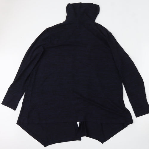 George Womens Blue V-Neck  Polyester Cardigan Jumper Size 12