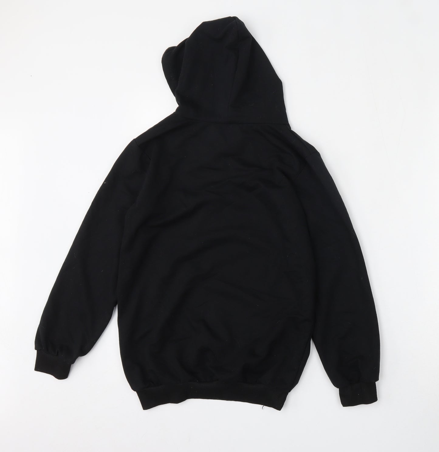 Foanja Boys Black  Cotton Pullover Hoodie Size 11-12 Years