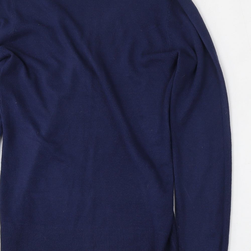 Atmosphere Womens Blue V-Neck  Acrylic Pullover Jumper Size 12