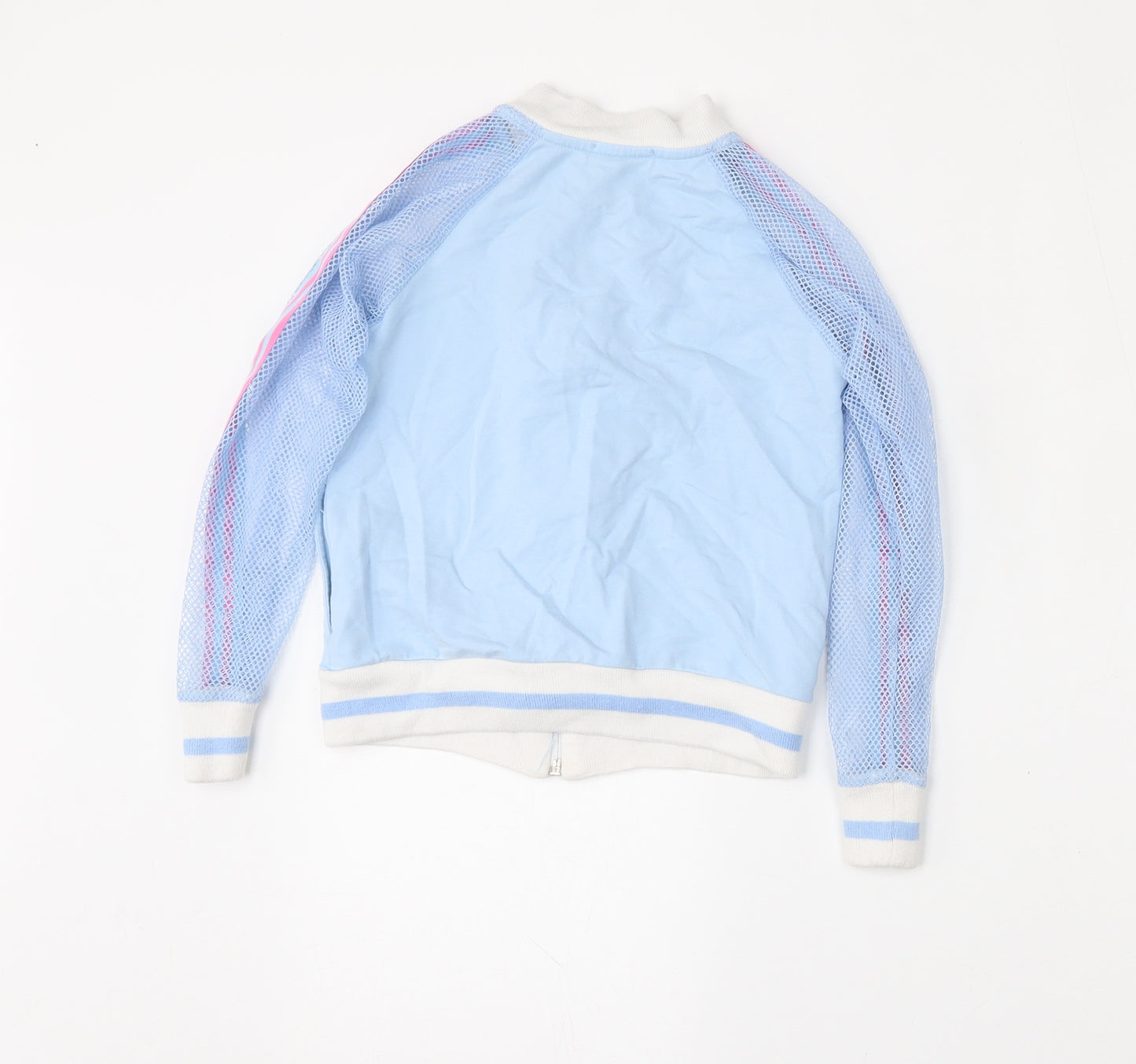 Little Lady Girls Blue   Bomber Jacket Jacket Size 7-8 Years  Zip