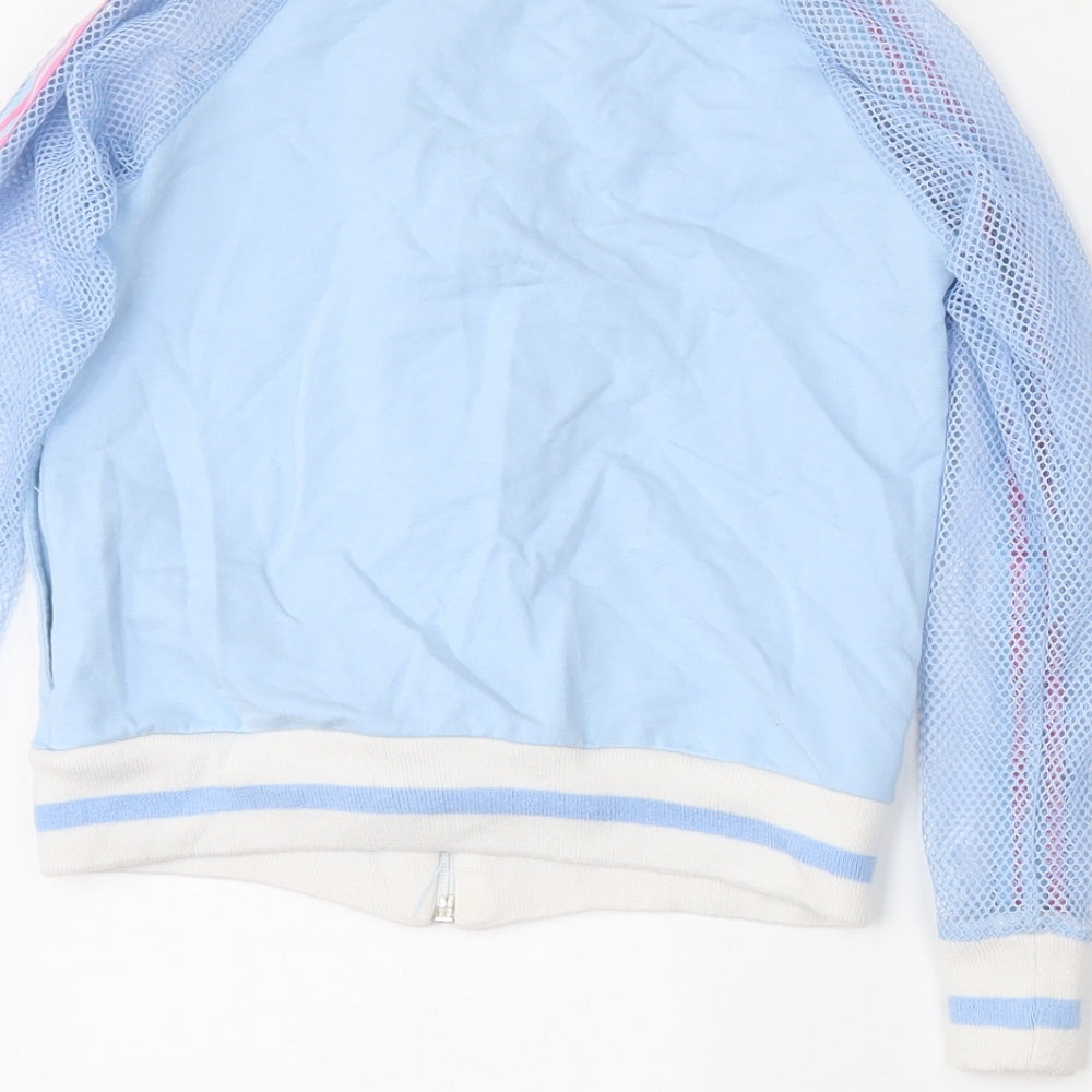 Little Lady Girls Blue   Bomber Jacket Jacket Size 7-8 Years  Zip