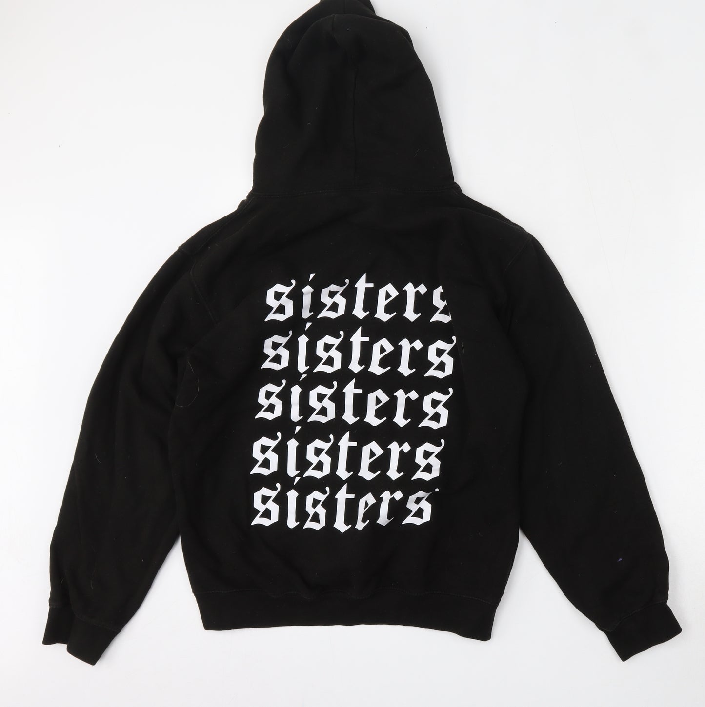Awdis Womens Black  Cotton Pullover Hoodie Size S   - James Charles Merchandise