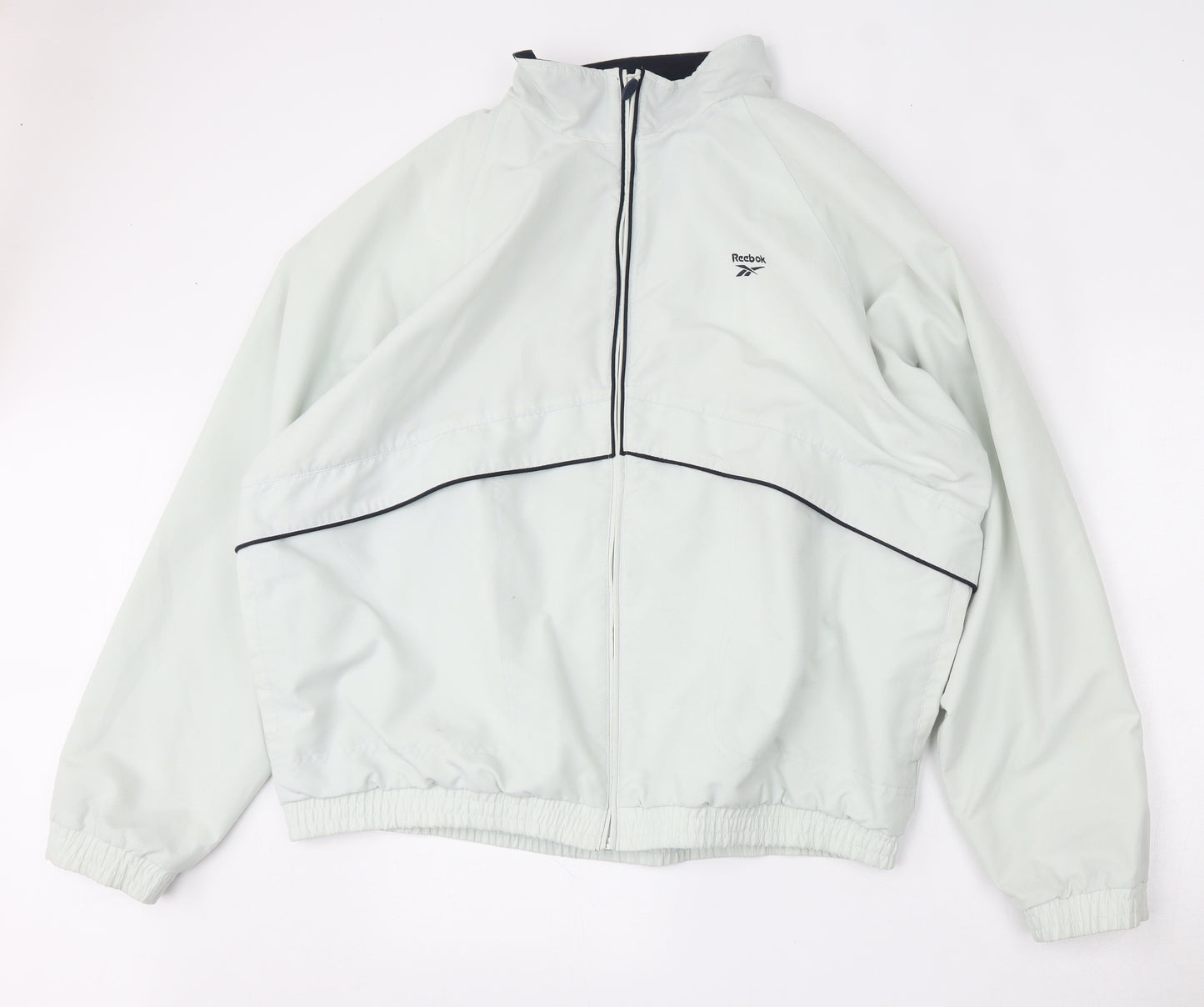 Reebok Mens Green   Windbreaker Jacket Size XL  Zip