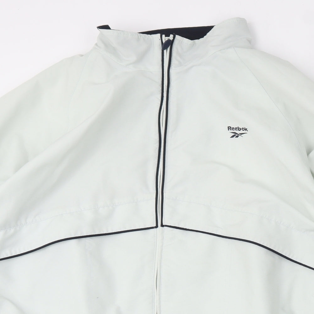 Reebok Mens Green   Windbreaker Jacket Size XL  Zip
