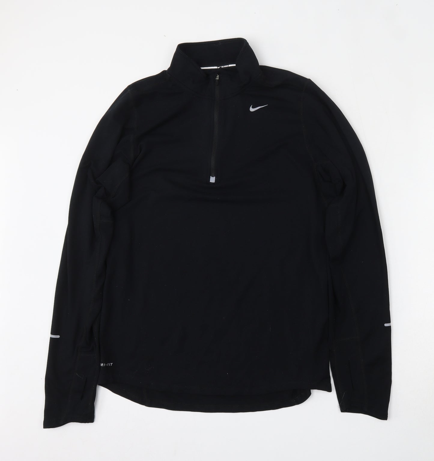 Nike Mens Black  Polyester Pullover Sweatshirt Size S