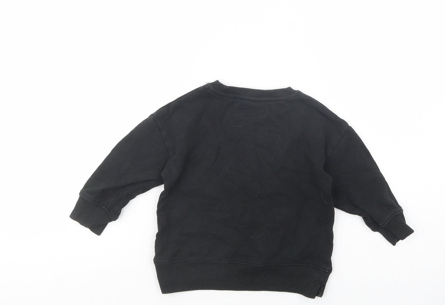 NEXT Baby Black  Cotton Pullover Jumper Size 18-24 Months  Pullover