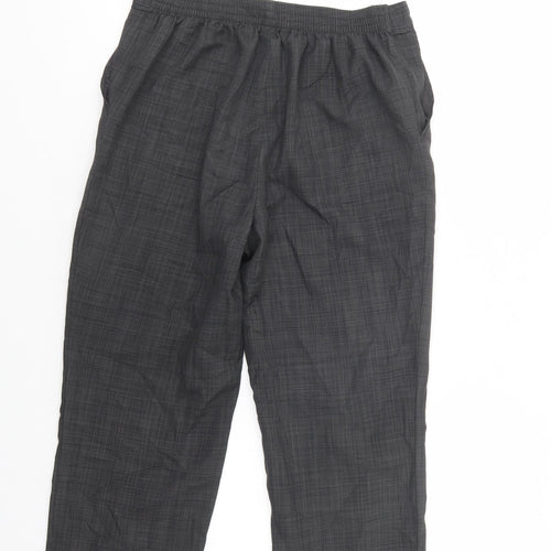 Marks and Spencer Womens Grey  Polyester Dress Pants Trousers Size 10 L24 in Regular