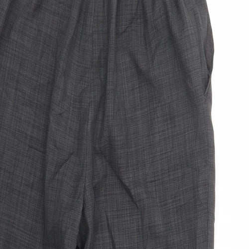Marks and Spencer Womens Grey  Polyester Dress Pants Trousers Size 10 L24 in Regular