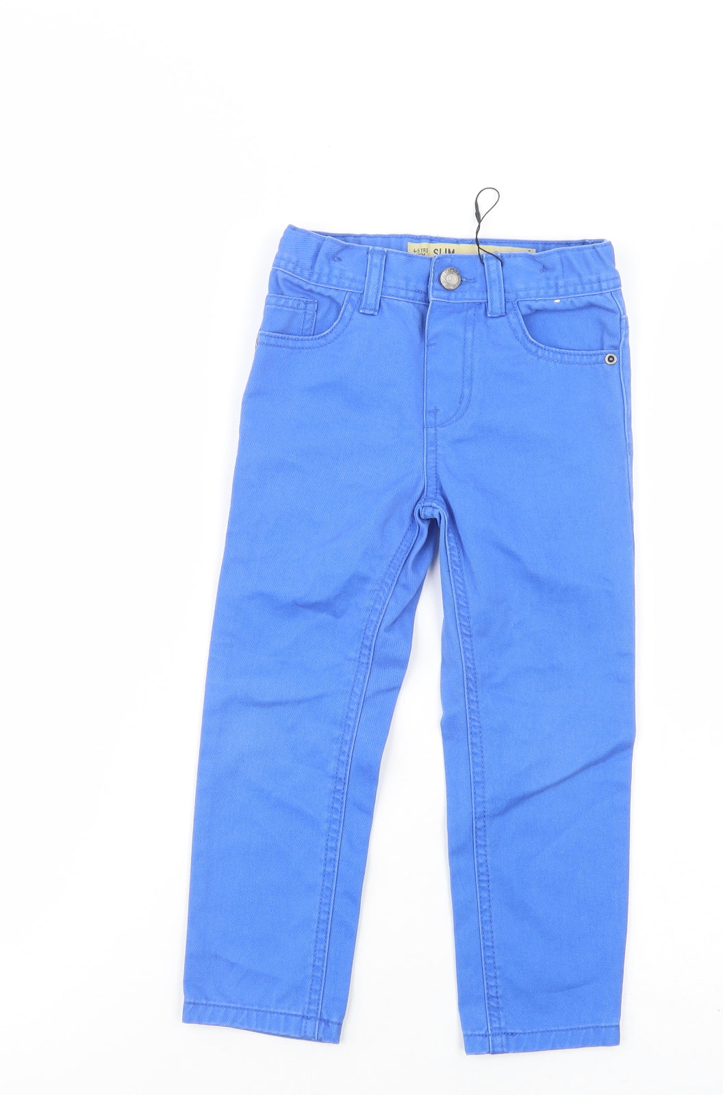 Denim Co. Boys Blue  Cotton Skinny Jeans Size 4-5 Years  Regular Button