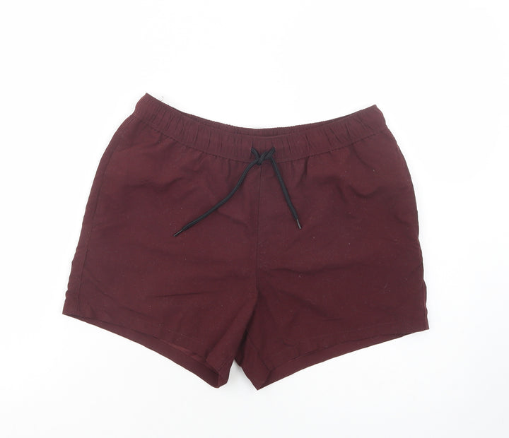 ASOS Womens Purple Polyester Bermuda Shorts Size S L3 in Regular Drawstring