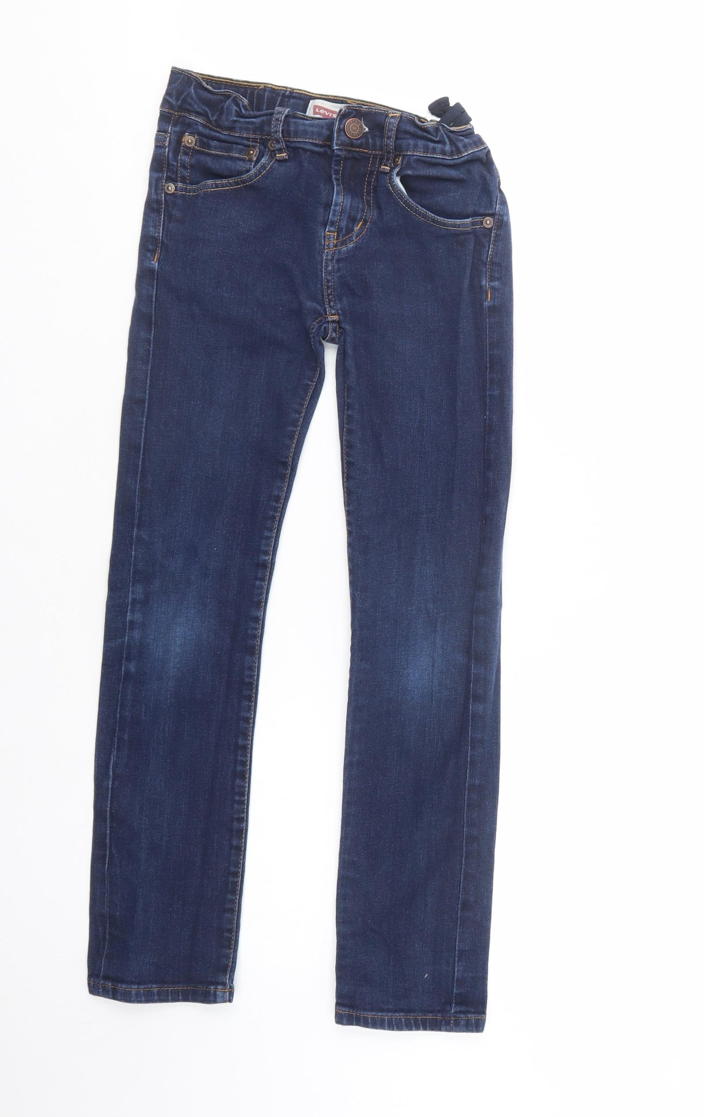 Levi's Boys Blue  Cotton Skinny Jeans Size 10 Years  Regular Button