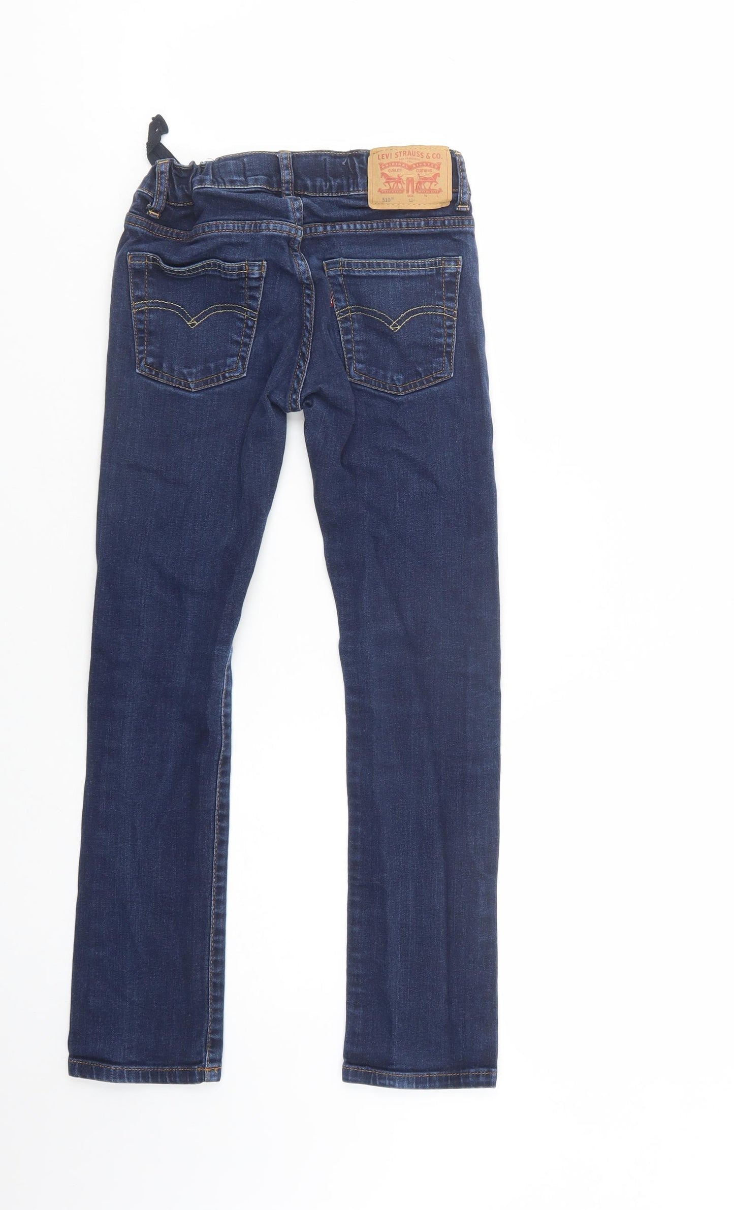 Levi's Boys Blue  Cotton Skinny Jeans Size 10 Years  Regular Button