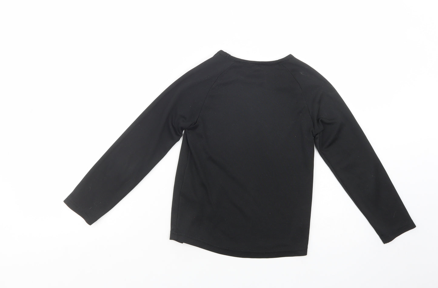 Dare 2B Boys Black  Polyester Pullover T-Shirt Size 7-8 Years Crew Neck Pullover