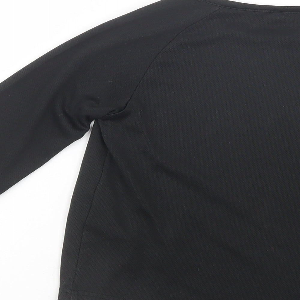 Dare 2B Boys Black  Polyester Pullover T-Shirt Size 7-8 Years Crew Neck Pullover