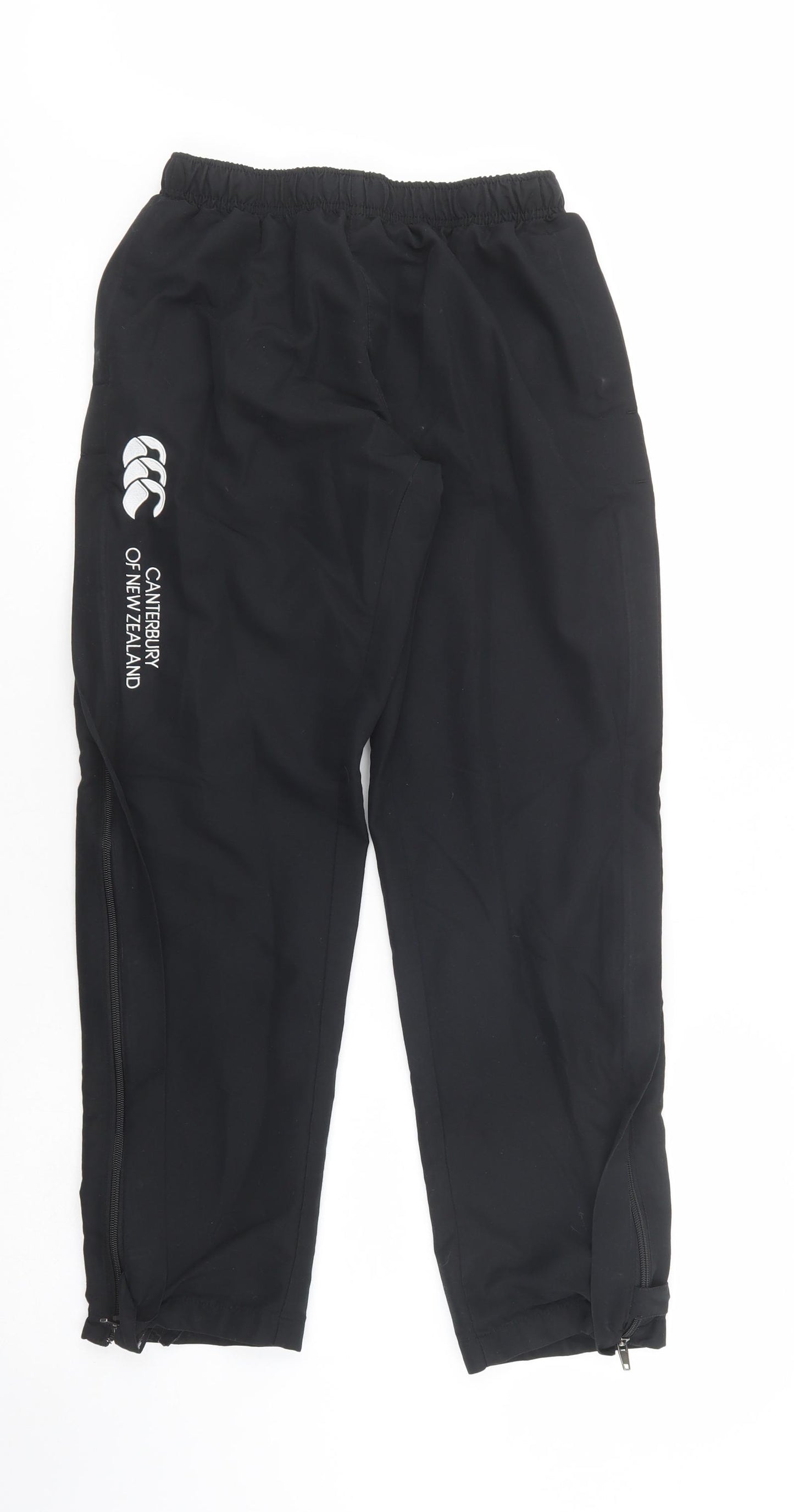 Canterbury Boys Black  Polyester Jogger Trousers Size 14 Years  Regular Drawstring