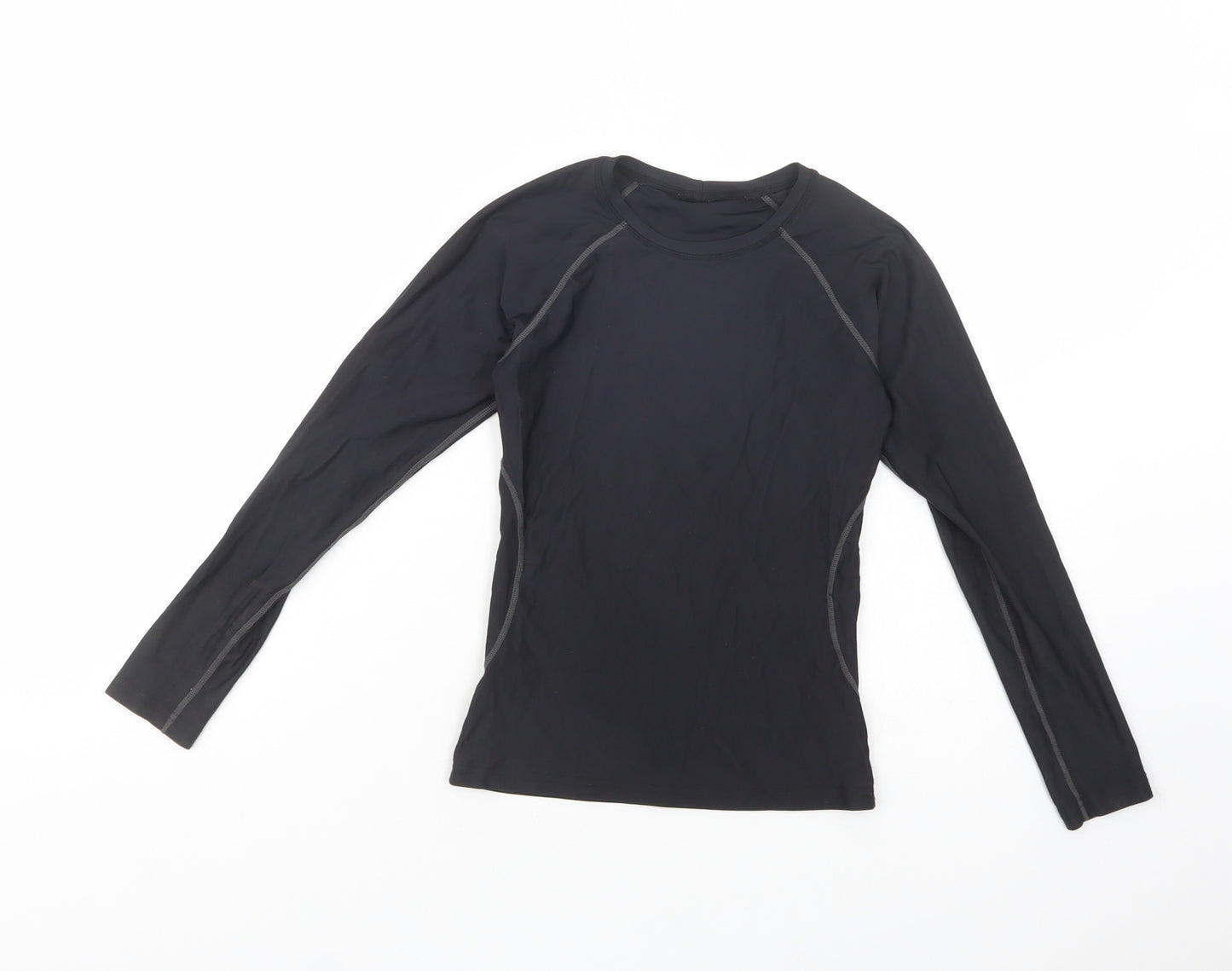 Dunnes Stores Boys Black  Nylon Pullover T-Shirt Size 8-9 Years Crew Neck Pullover